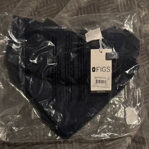 Figs Navy Blue Wide Leg Isabel Scrub Pants